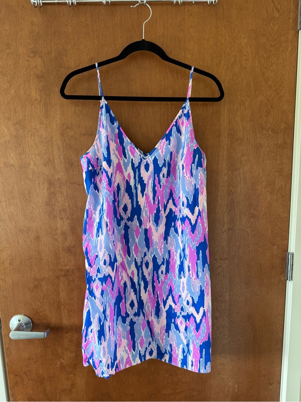 Lilly Pulitzer Lela Silk Dress Amethyst One Too Many Size L